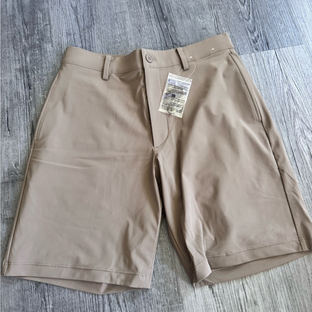 Bundle of Uniqlo Men's Flat Front Shorts - Tan, Gray